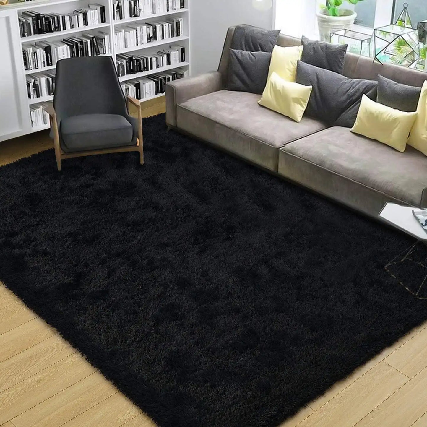 Aubusson Fluffy Rugs For Living Room And Bedroom Decor
