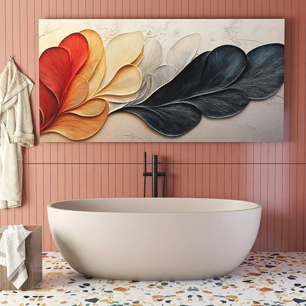 Hign-Concerned Vibrant Leaf Canvas Art Print Wall Decor