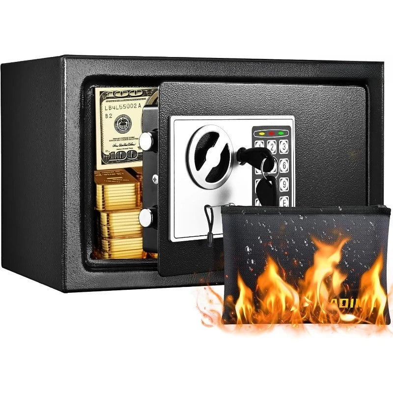 Hign-Concerned Dorm Safe With Fireproof Bag And Keypad