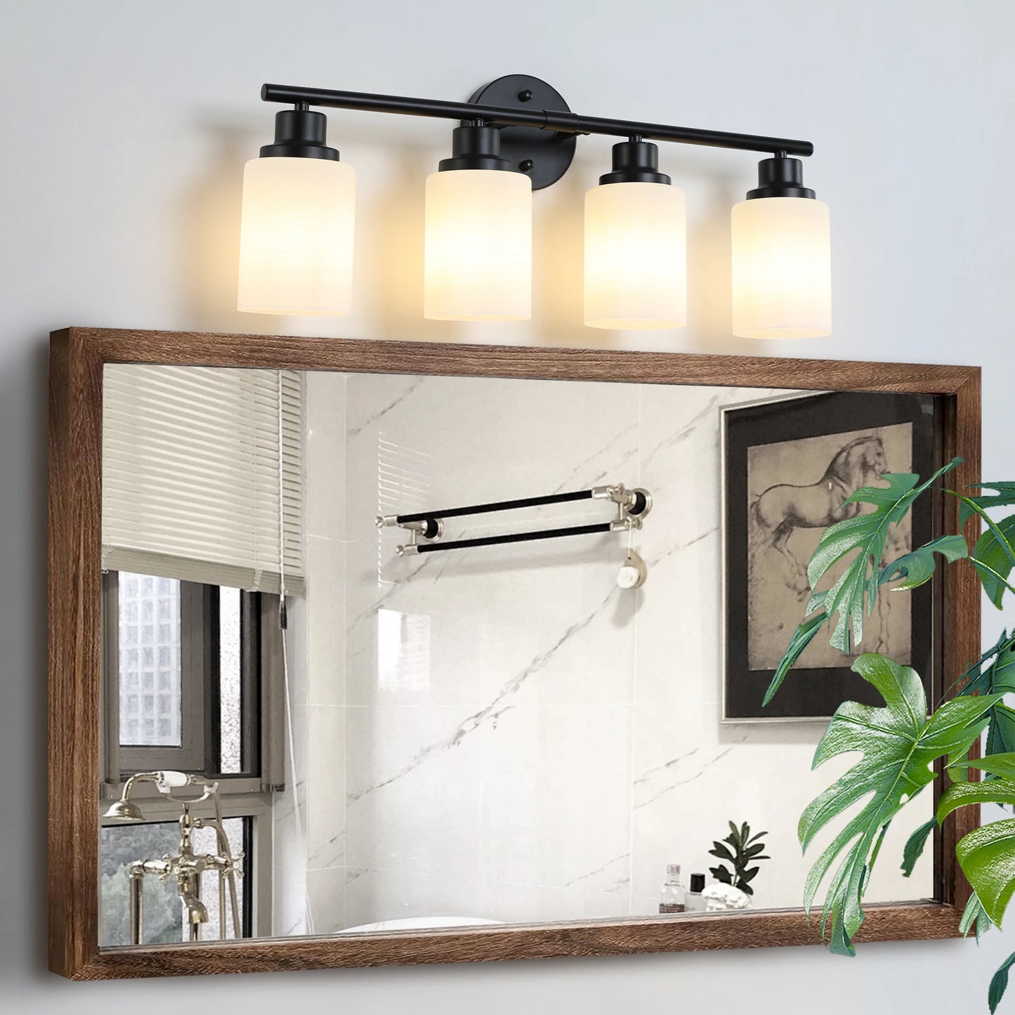 Vanity Light 4 5 6 Lights Frosted Glass Lampshades