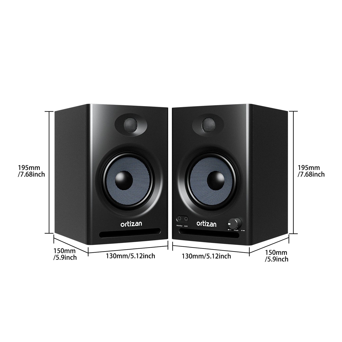 Ortizan C7 Dual Mode 2.0 Studio Monitors Bluetooth 5.3
