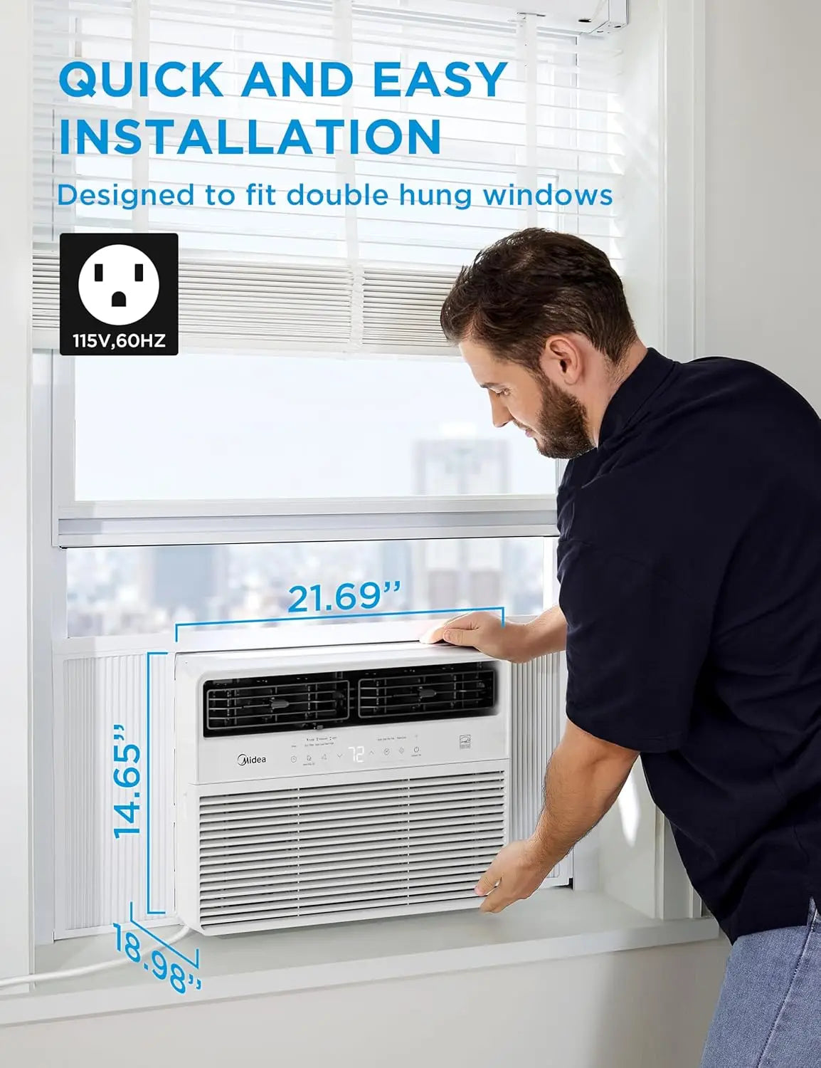XMSJ Smart Inverter Window AC 12000 BTU With App Alexa