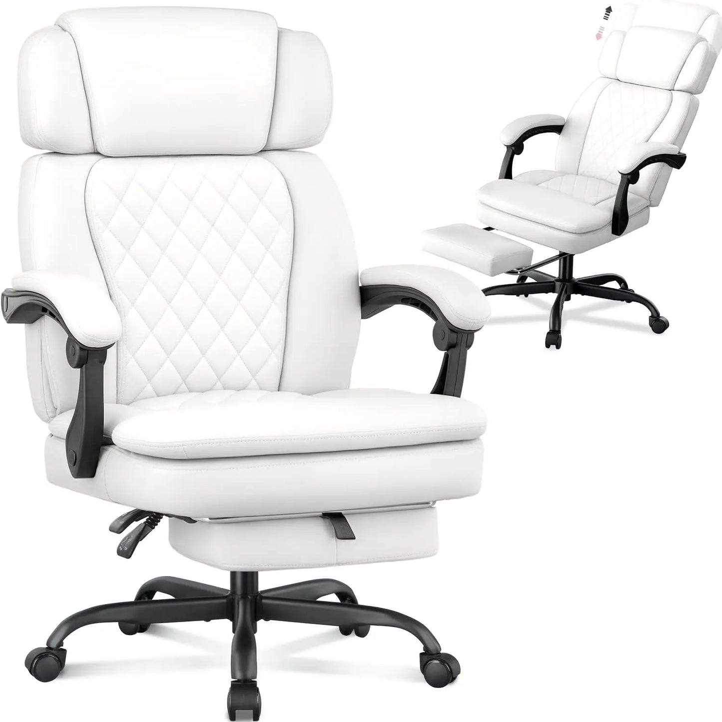 Guangbai Executive Office Chair Footrest Big And Tall