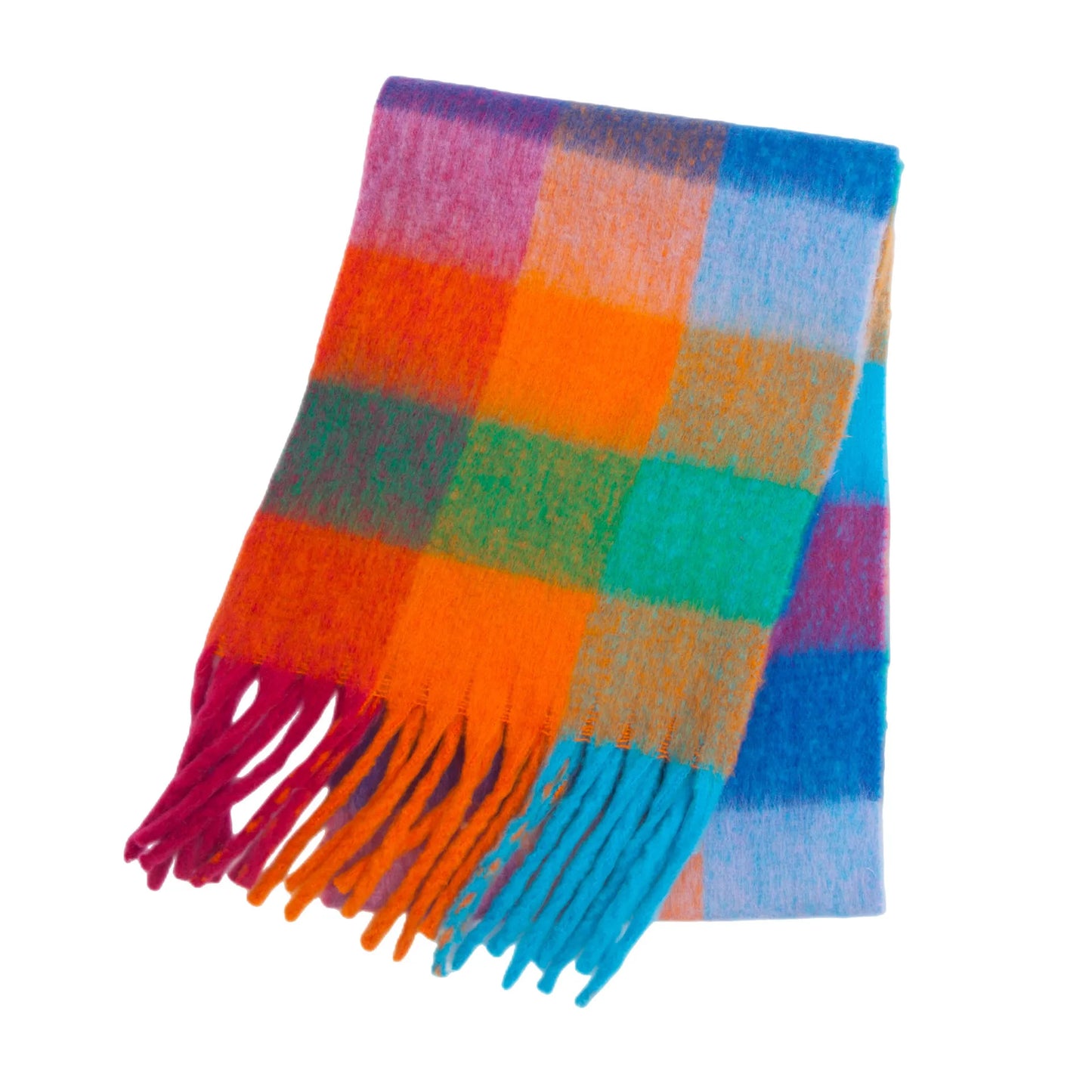 SENAIFEICN Winter Thick Warm Scarf Women Polyester Shawl