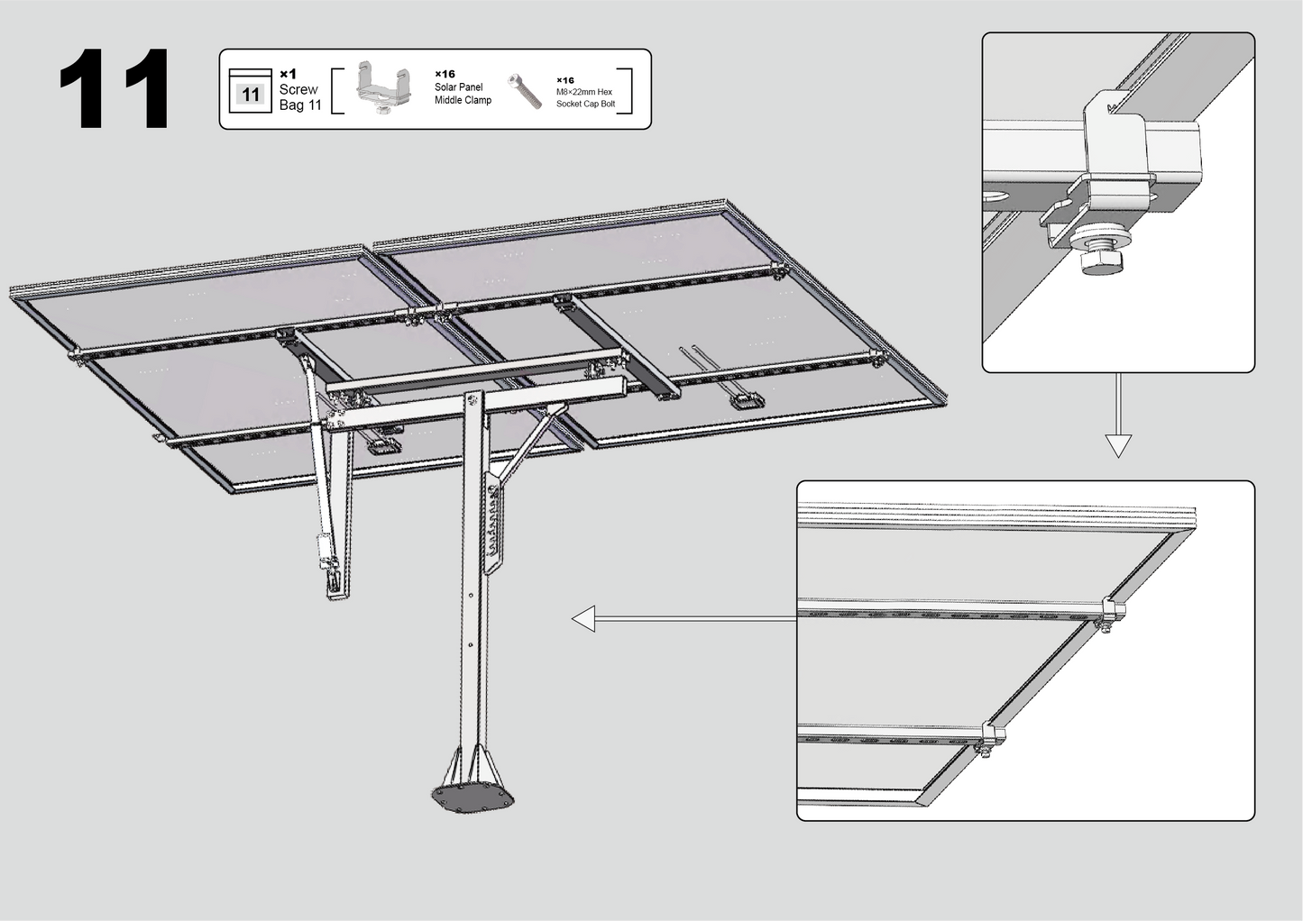 ECO-WORTHY Solar Panel Single Axis Tracking System With Controller
