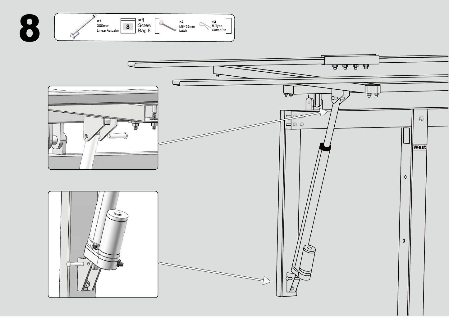ECO-WORTHY Solar Panel Single Axis Tracking System With Controller