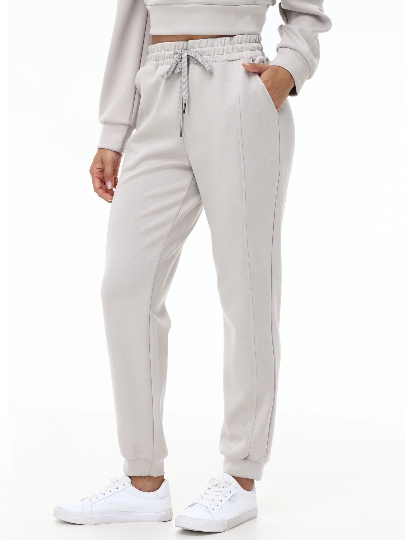 Womens Jogger Pants With Pockets High Waisted Lounge Wear