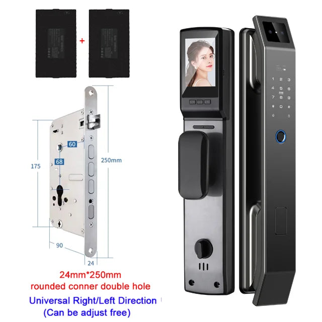 YKESDL 3D Face Recognition Door Lock With Camera Fingerprint Biometric