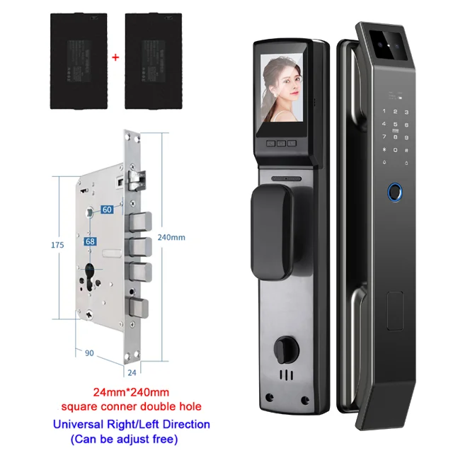 YKESDL 3D Face Recognition Door Lock With Camera Fingerprint Biometric
