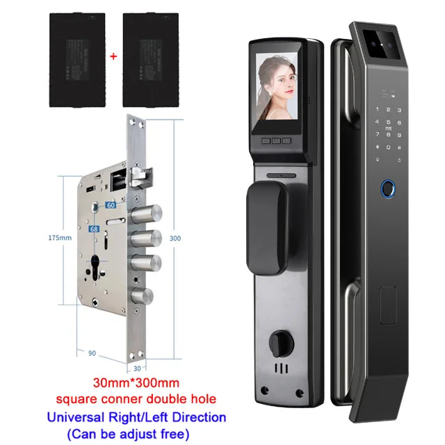 YKESDL 3D Face Recognition Door Lock With Camera Fingerprint Biometric