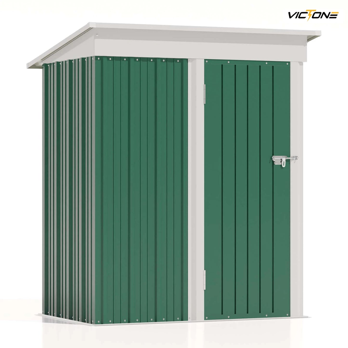 Victone Outdoor Storage Shed With Sloping Roof Lockable Door
