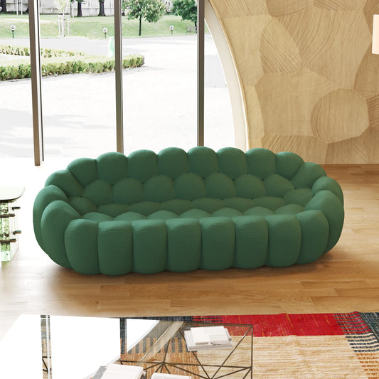 Sdorens Curved Mesh Fabric Bean Bag Sofa For Living Room