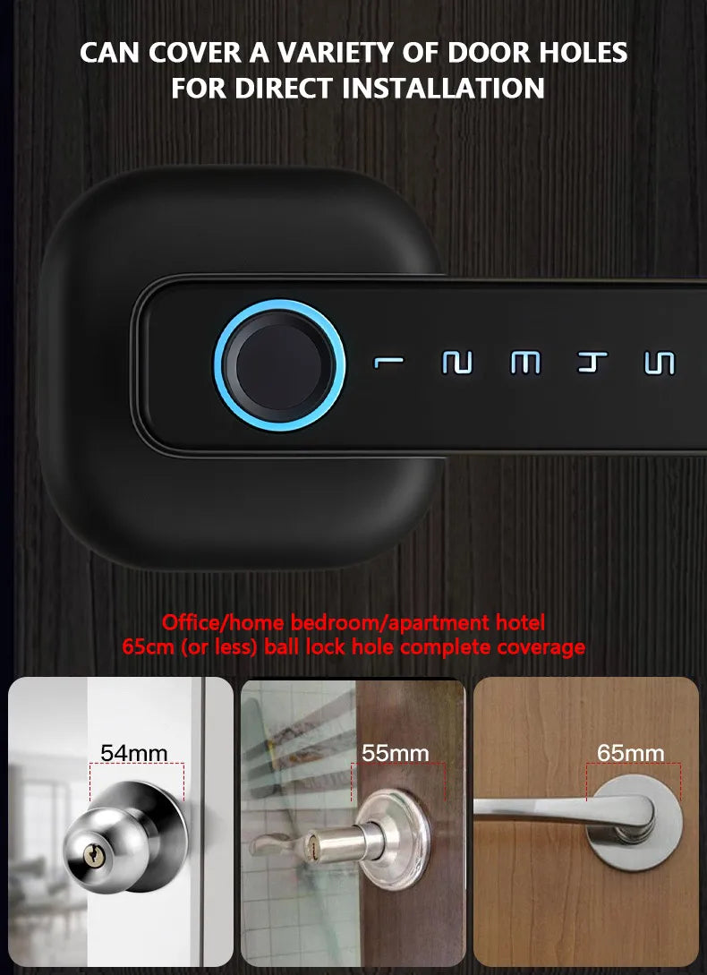 RAYKUBE M6 Tuya Bluetooth Fingerprint Door Lock With Keypad