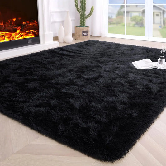 Aubusson Fluffy Rugs For Living Room And Bedroom Decor