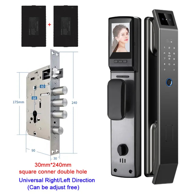 YKESDL 3D Face Recognition Door Lock With Camera Fingerprint Biometric