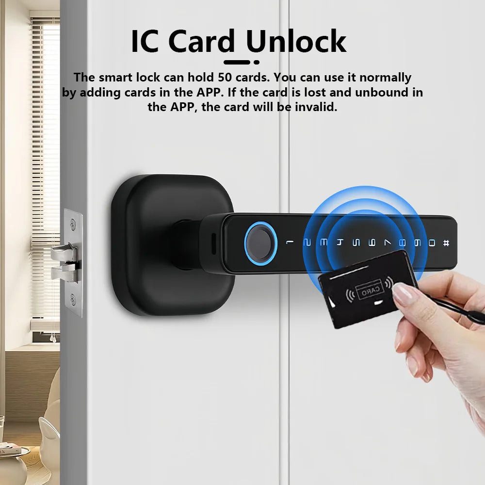 RAYKUBE M6 Tuya Bluetooth Fingerprint Door Lock With Keypad