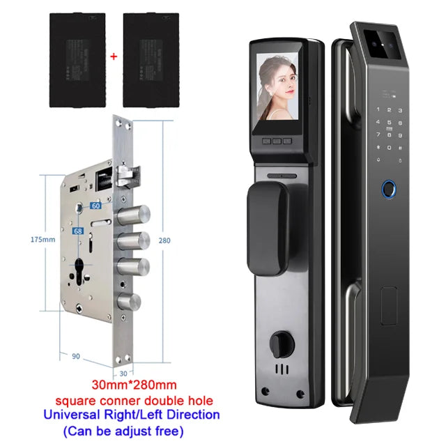 YKESDL 3D Face Recognition Door Lock With Camera Fingerprint Biometric