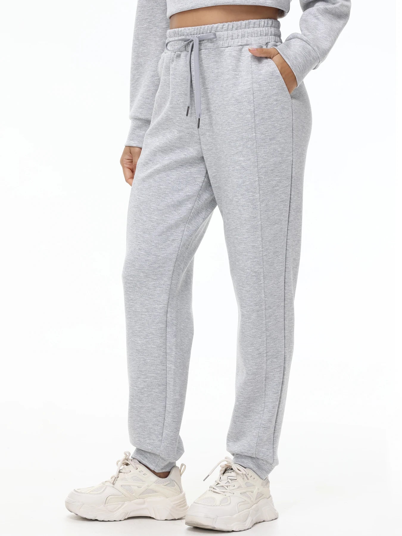 Womens Jogger Pants With Pockets High Waisted Lounge Wear