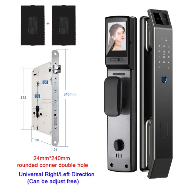 YKESDL 3D Face Recognition Door Lock With Camera Fingerprint Biometric