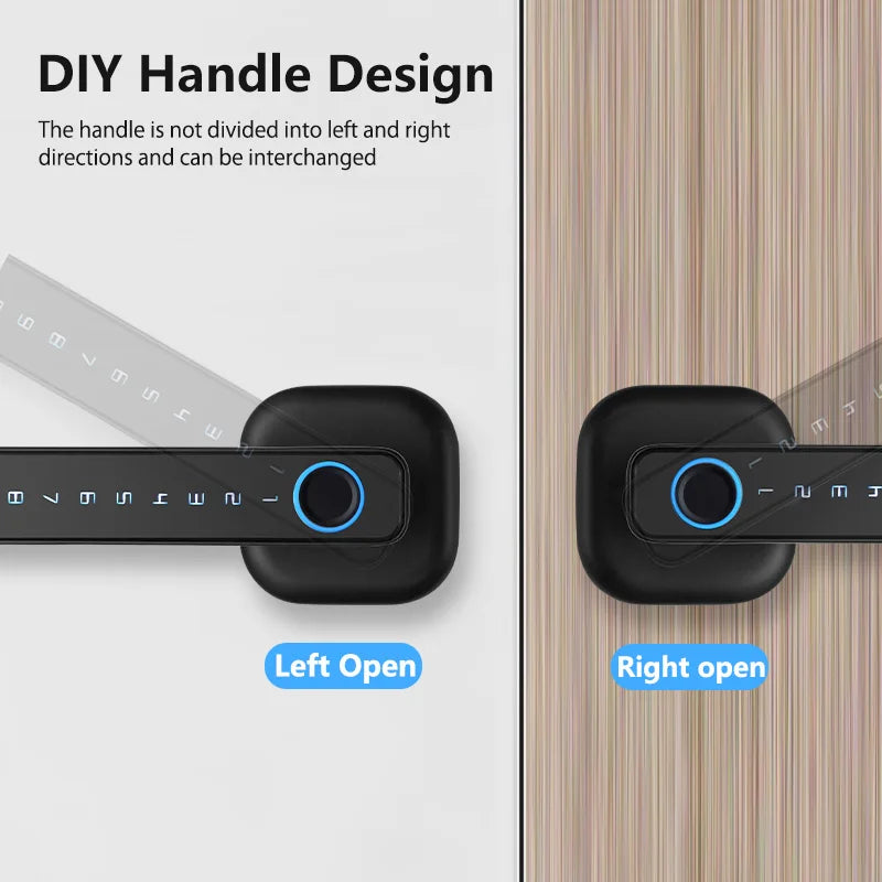 RAYKUBE M6 Tuya Bluetooth Fingerprint Door Lock With Keypad