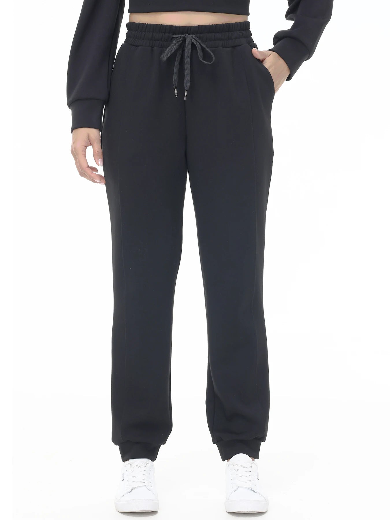 Womens Jogger Pants With Pockets High Waisted Lounge Wear