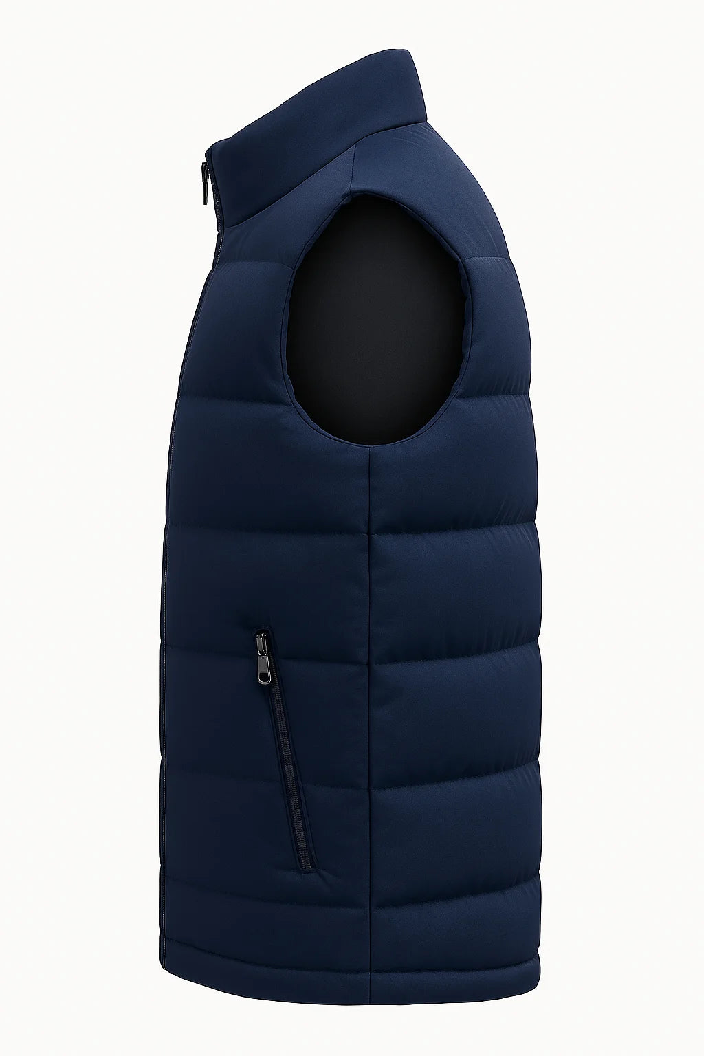 Men Cotton Sleeveless Vest Casual Zipper Waistcoat For Daily Wear