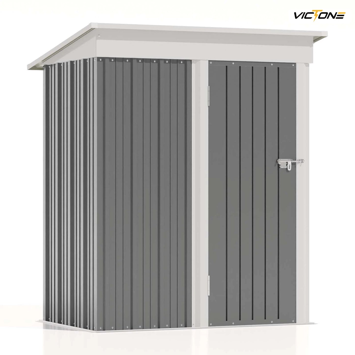 Victone Outdoor Storage Shed With Sloping Roof Lockable Door