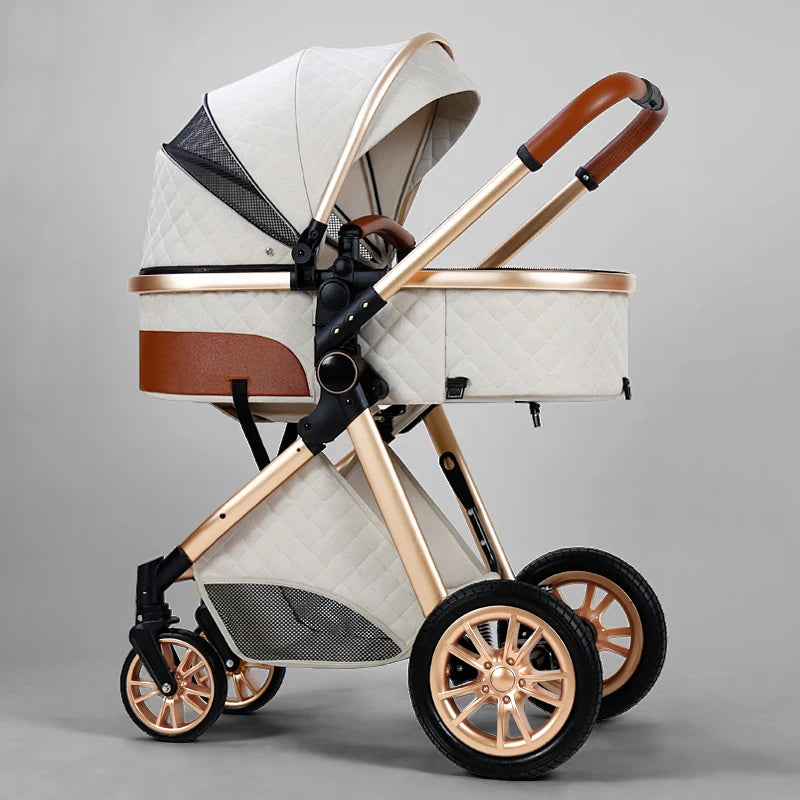 Certification Luxury 3 In 1 Baby Stroller Pushchair