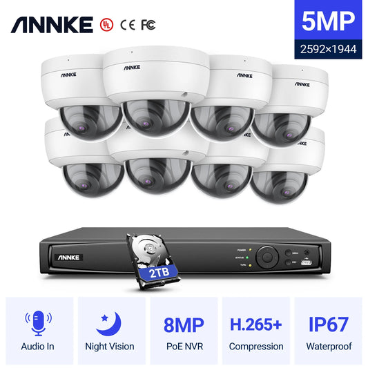 ANNKE H500 16Channel 6MP NVR PoE CCTV Surveillance System