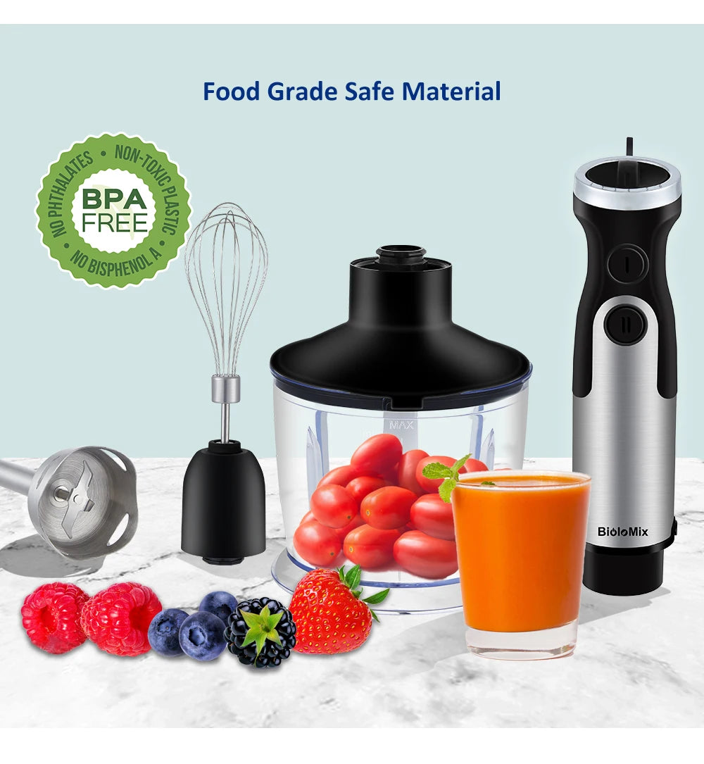 Biolomix 1200W 5 In 1 Immersion Hand Blender Chopper Whisk