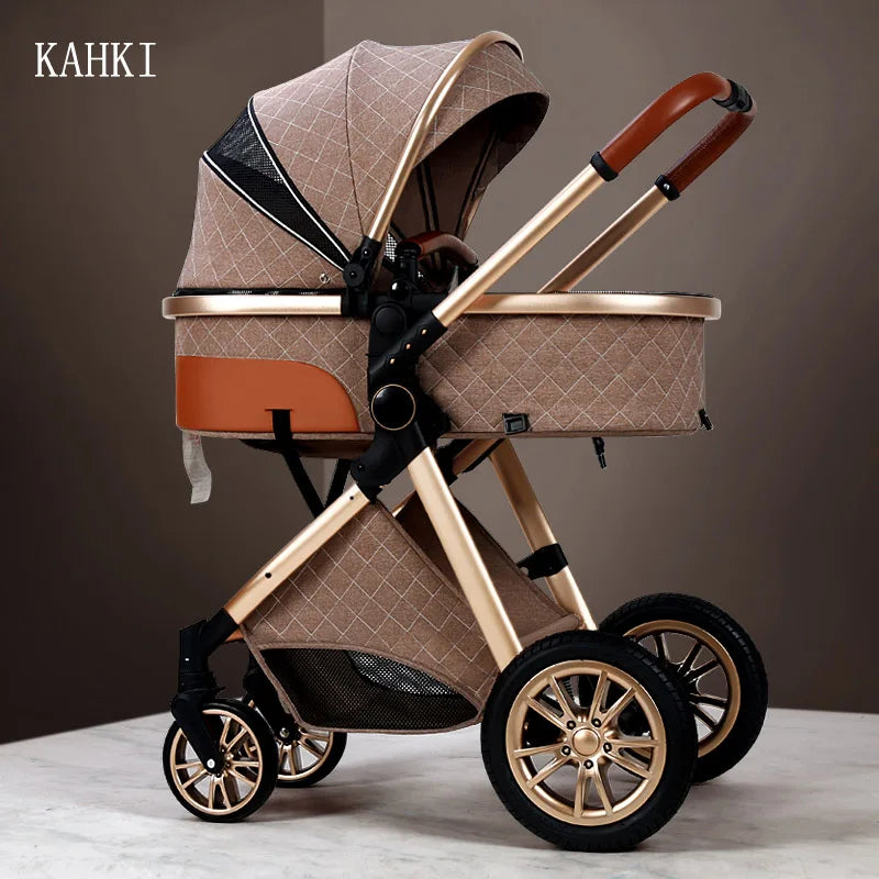 Certification Luxury 3 In 1 Baby Stroller Pushchair