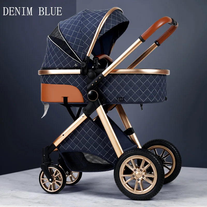 Certification Luxury 3 In 1 Baby Stroller Pushchair