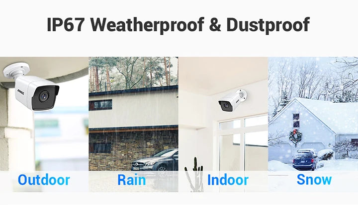 ANNKE H265 5MP Lite 8 Channel DVR CCTV Security System With 8 Outdoor Cameras