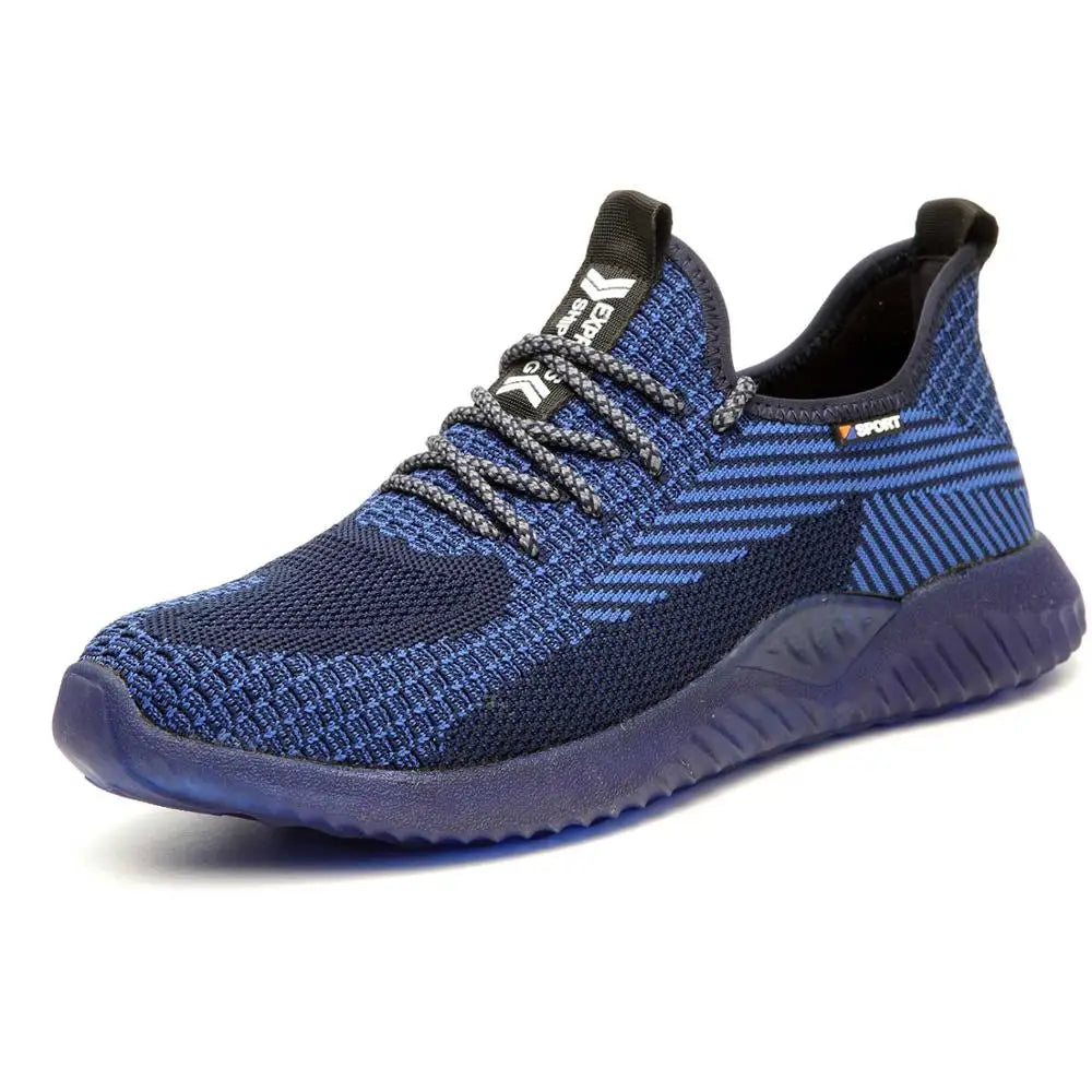 SUADEX Men Steel Toe Safety Work Shoes Breathable Slip Resistant