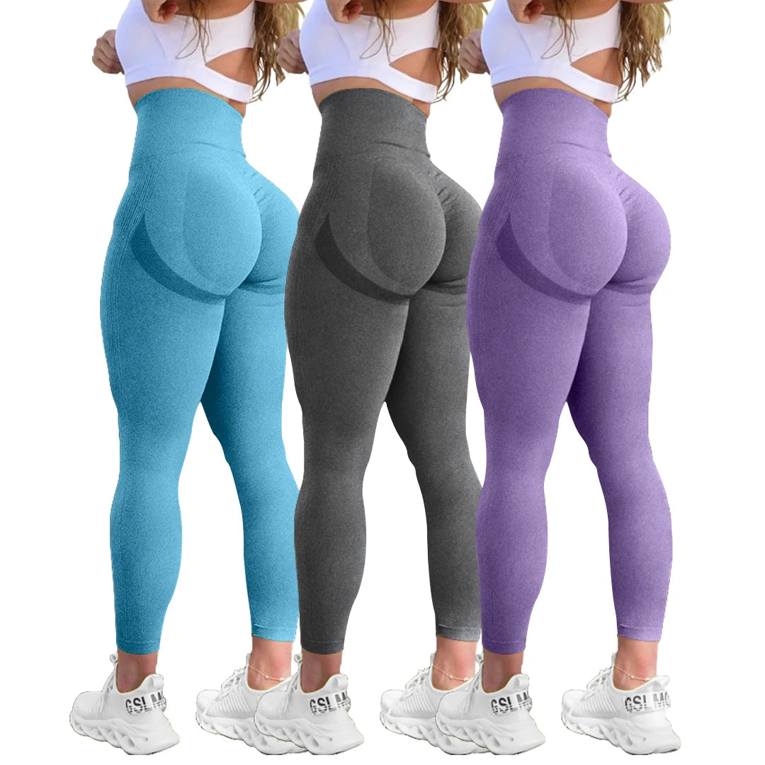 OQQ Women Seamless Yoga Pants Leggings For Sports And Fitness