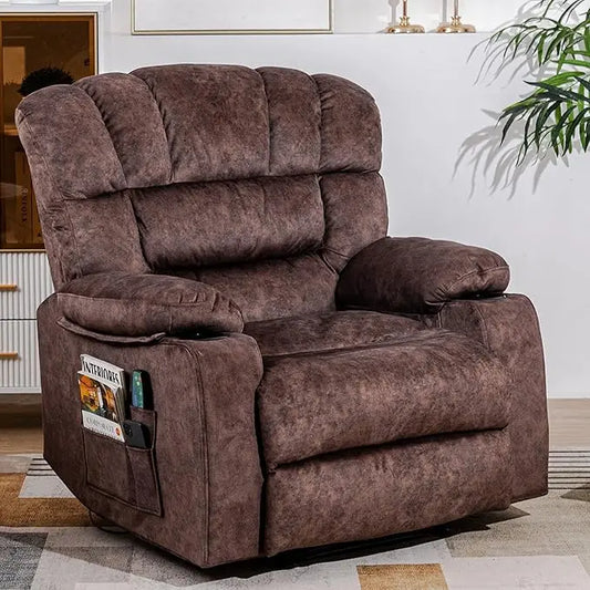 Modern Ergonomic Recliner Chair Lounge Sofa Cup Holders