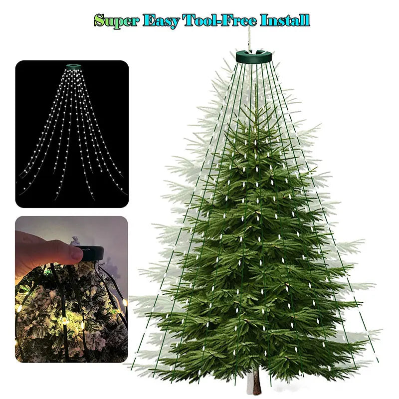 MIMIRGB 5V RGBIC Fairy String Lights Christmas Garland