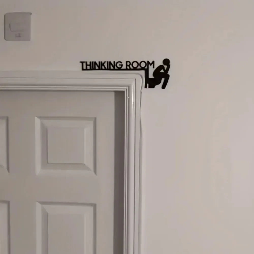 HELLOYOUNG Thinking Room Sign Door Decor Wall Art Display