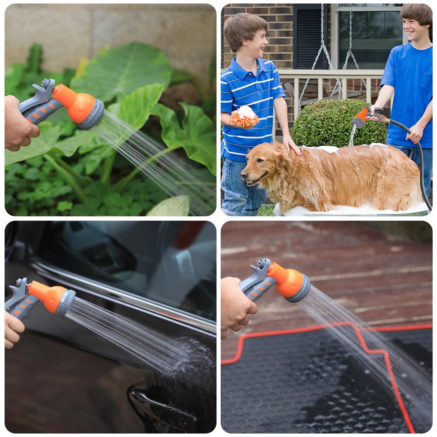 Hignconcerned Chemical Garden Hose Reel with Sprayer