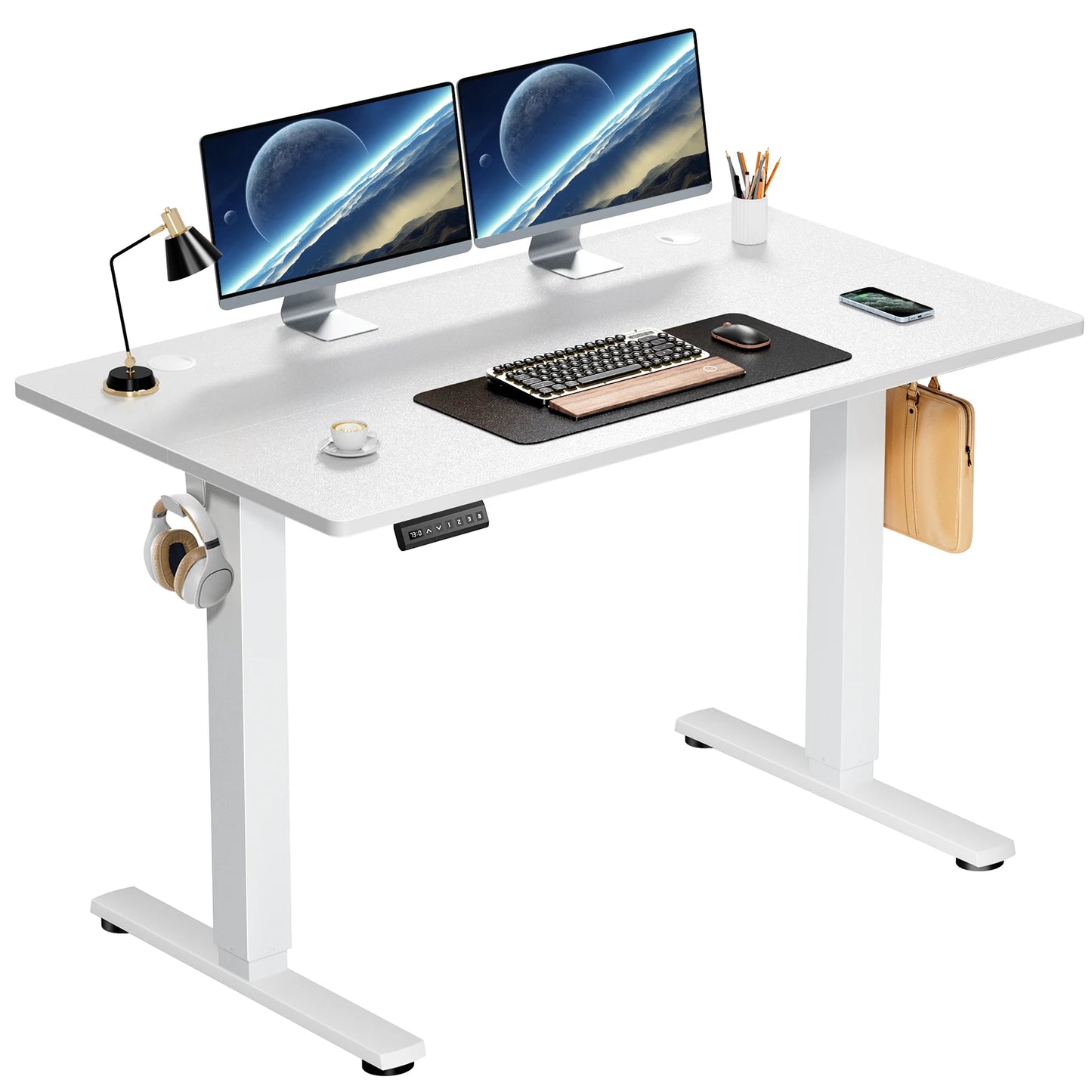 JHK Electric Standing Desk Height Adjustable Sit Stand Computer Desk
