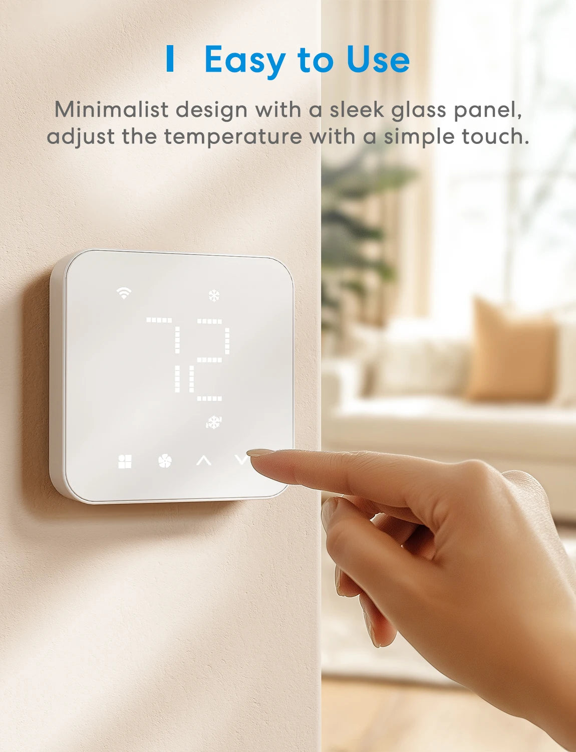 Meross Matter Smart Thermostat For US WiFi With Alexa HomeKit