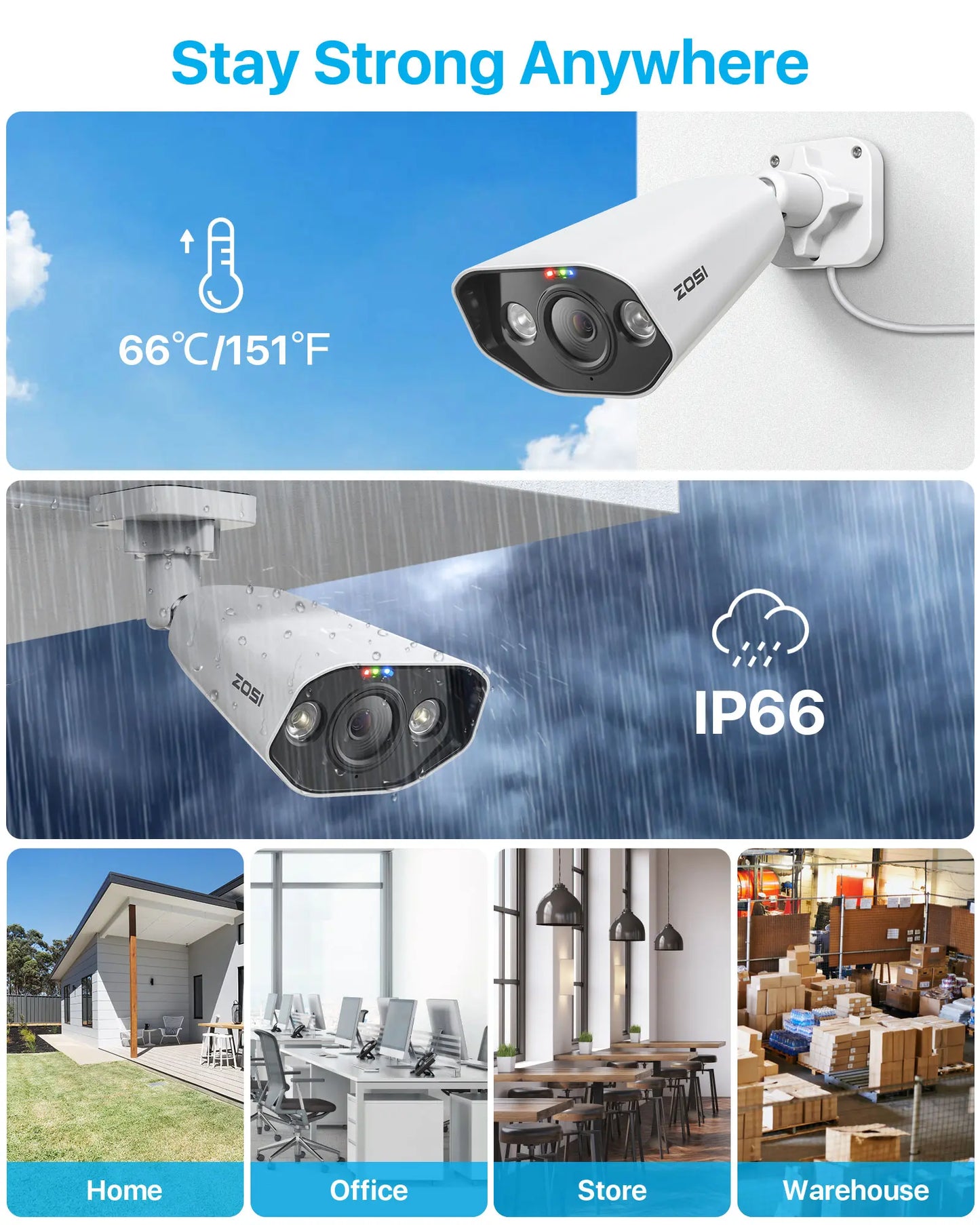 H.265 8MP Outdoor PoE CCTV Camera System Night Vision