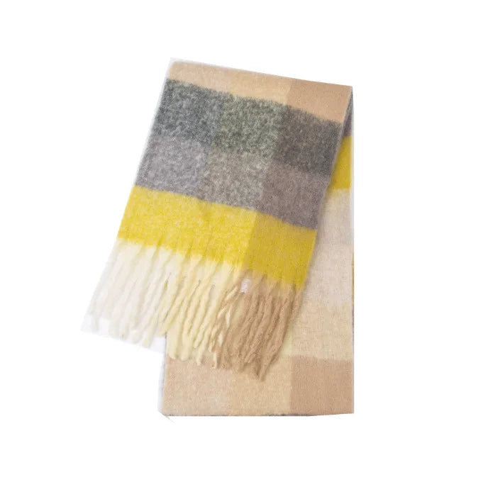 SENAIFEICN Winter Thick Warm Scarf Women Polyester Shawl