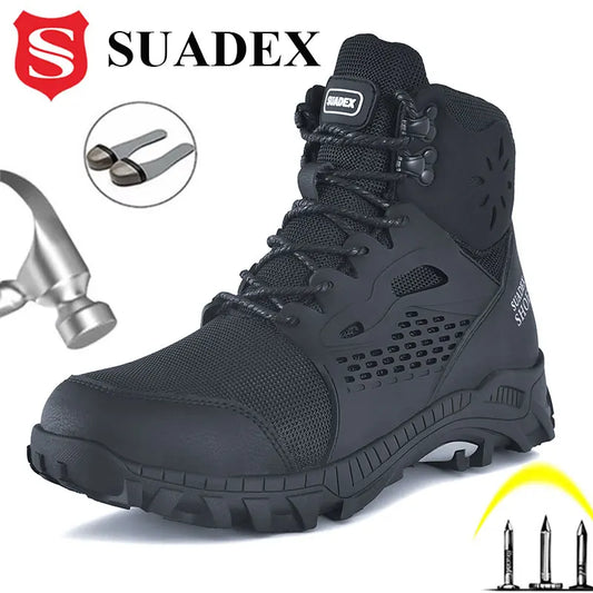 SUADEX S1 Safety Boots Steel Toe Work Shoes for Men Women