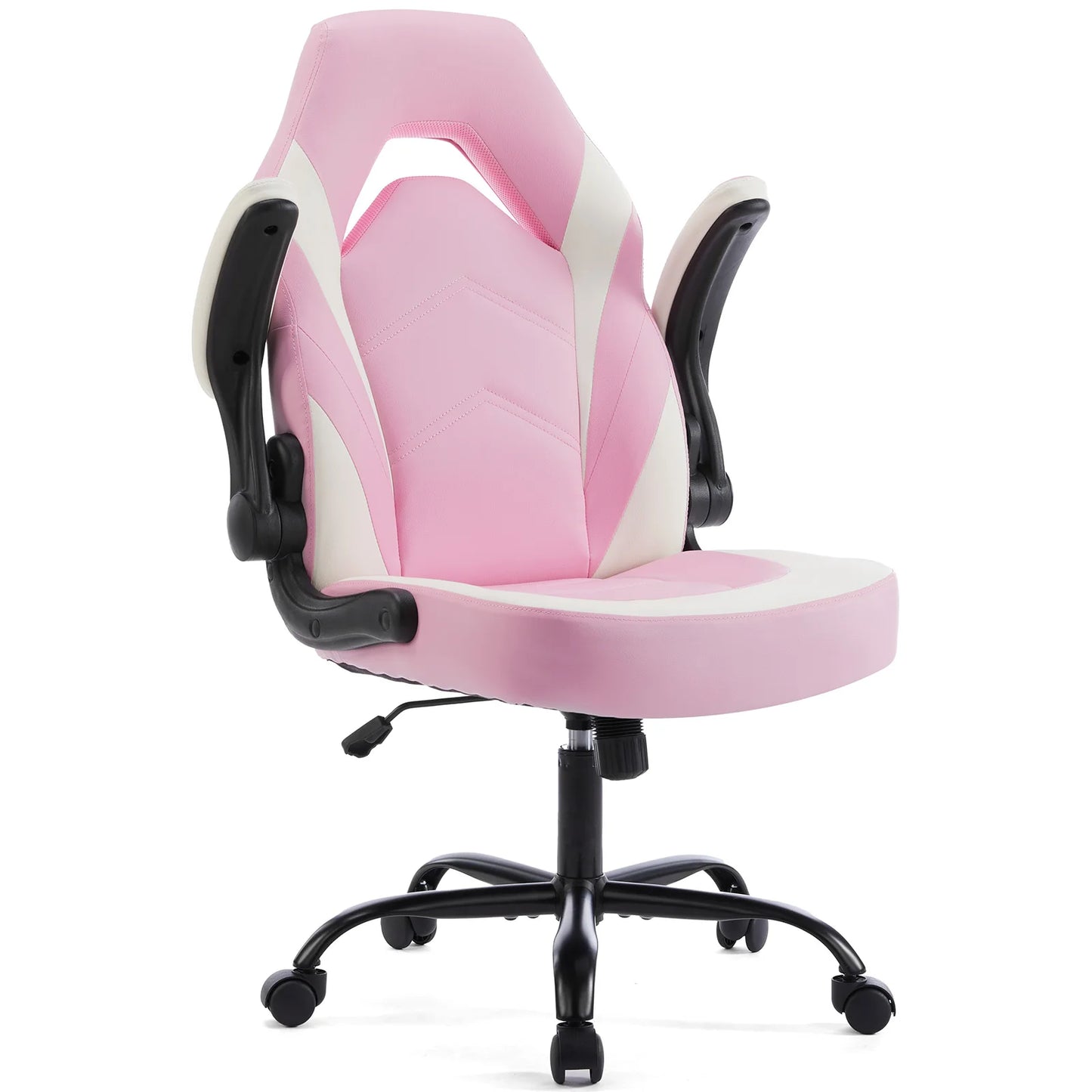 JHK Ergonomic PU Leather Racing Desk Chair With Armrests