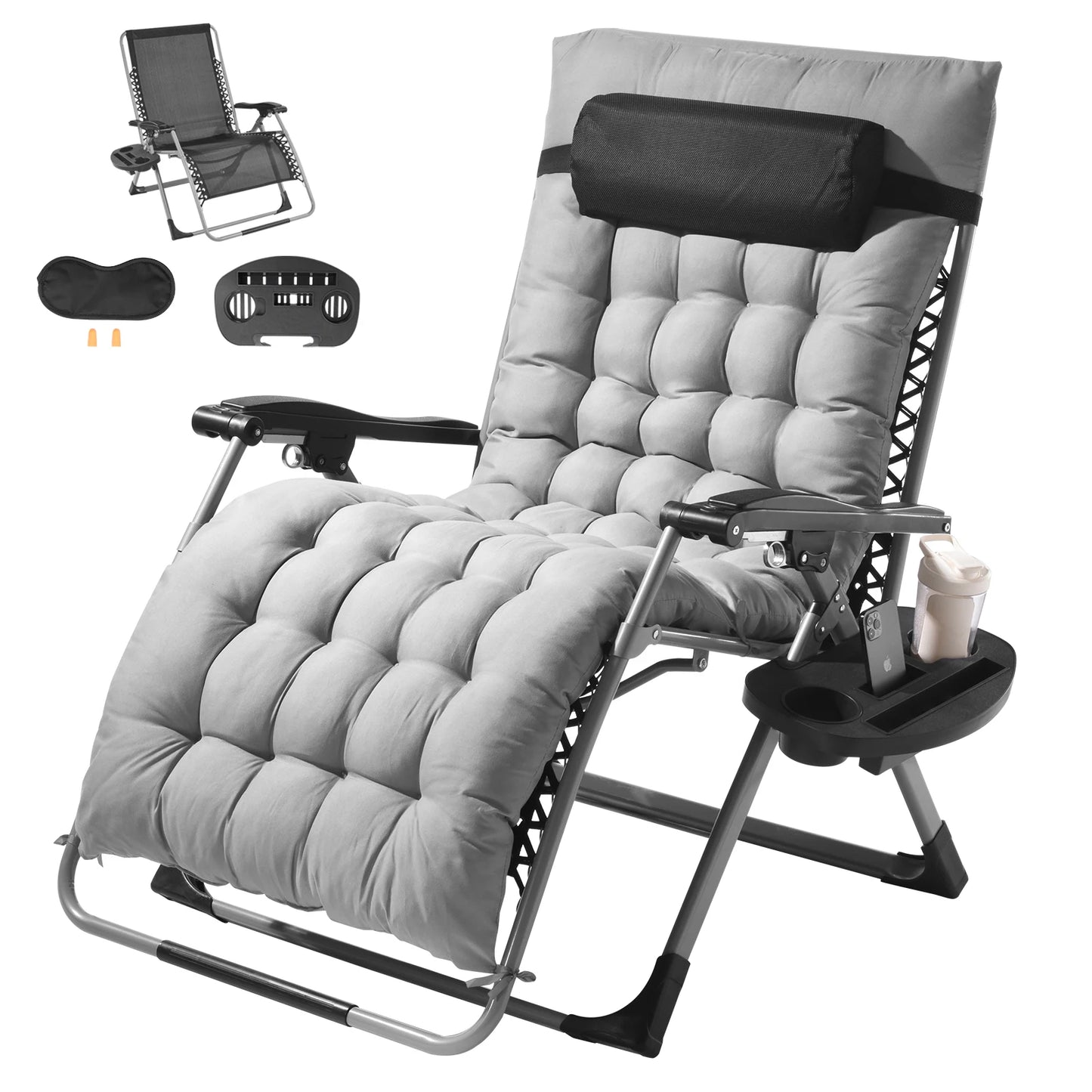 SucceBuy Zero Gravity Chair Recliner With Adjustable Back And Footrest