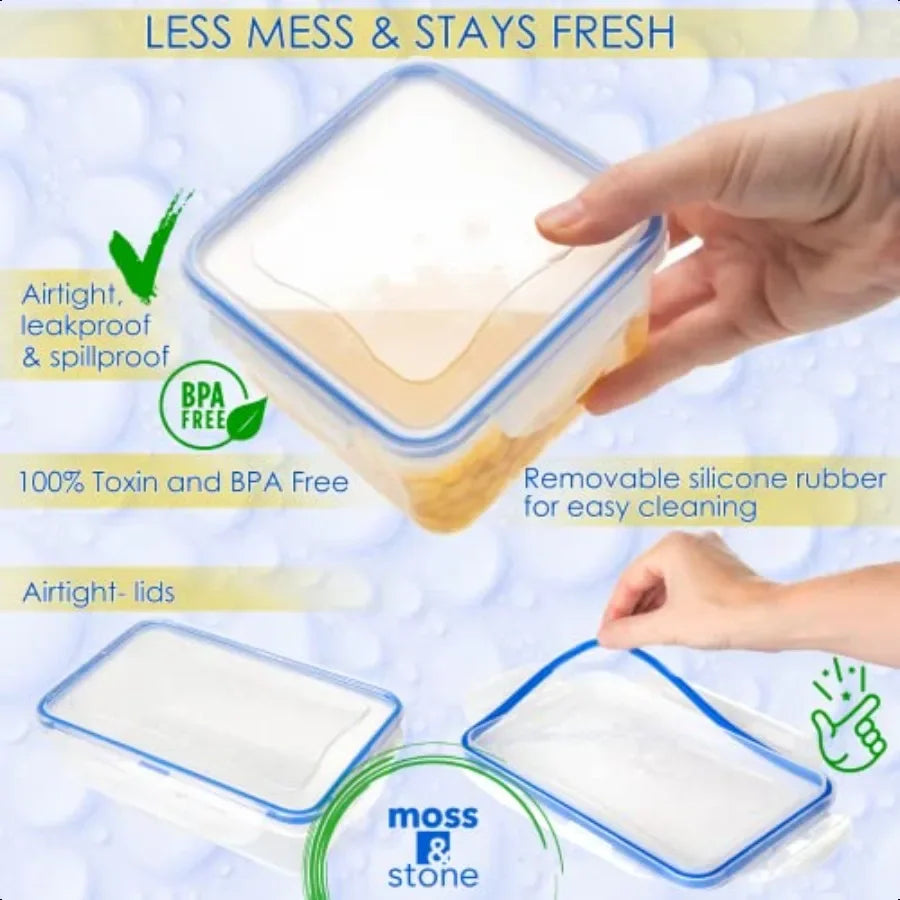 HignConcerned Air Tight 16 Piece Plastic Food Storage Sets