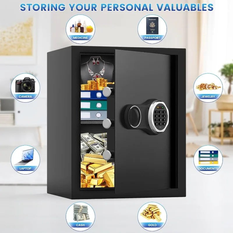 Hign-concerned Safe Box With Fireproof Bag Backlit Keypad