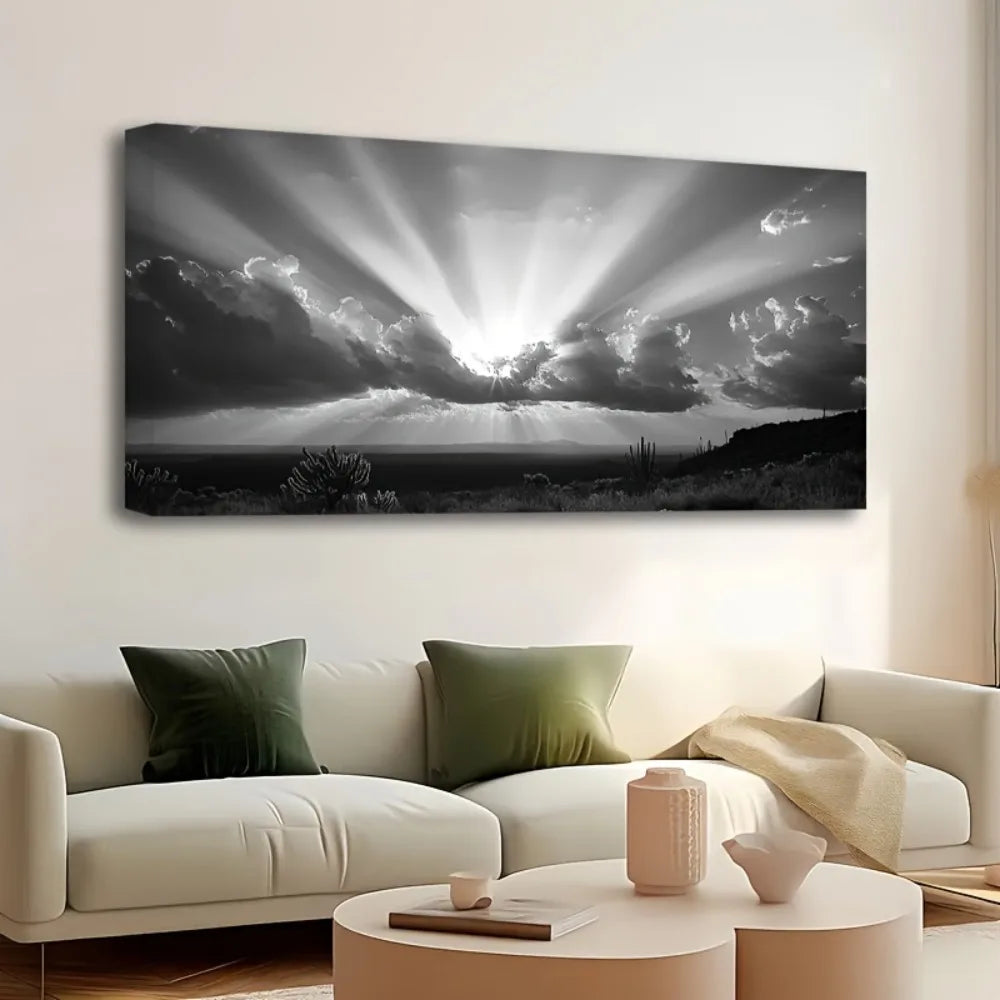 Hign-concerned Joshua Tree Desert Oil Painting Mural Poster
