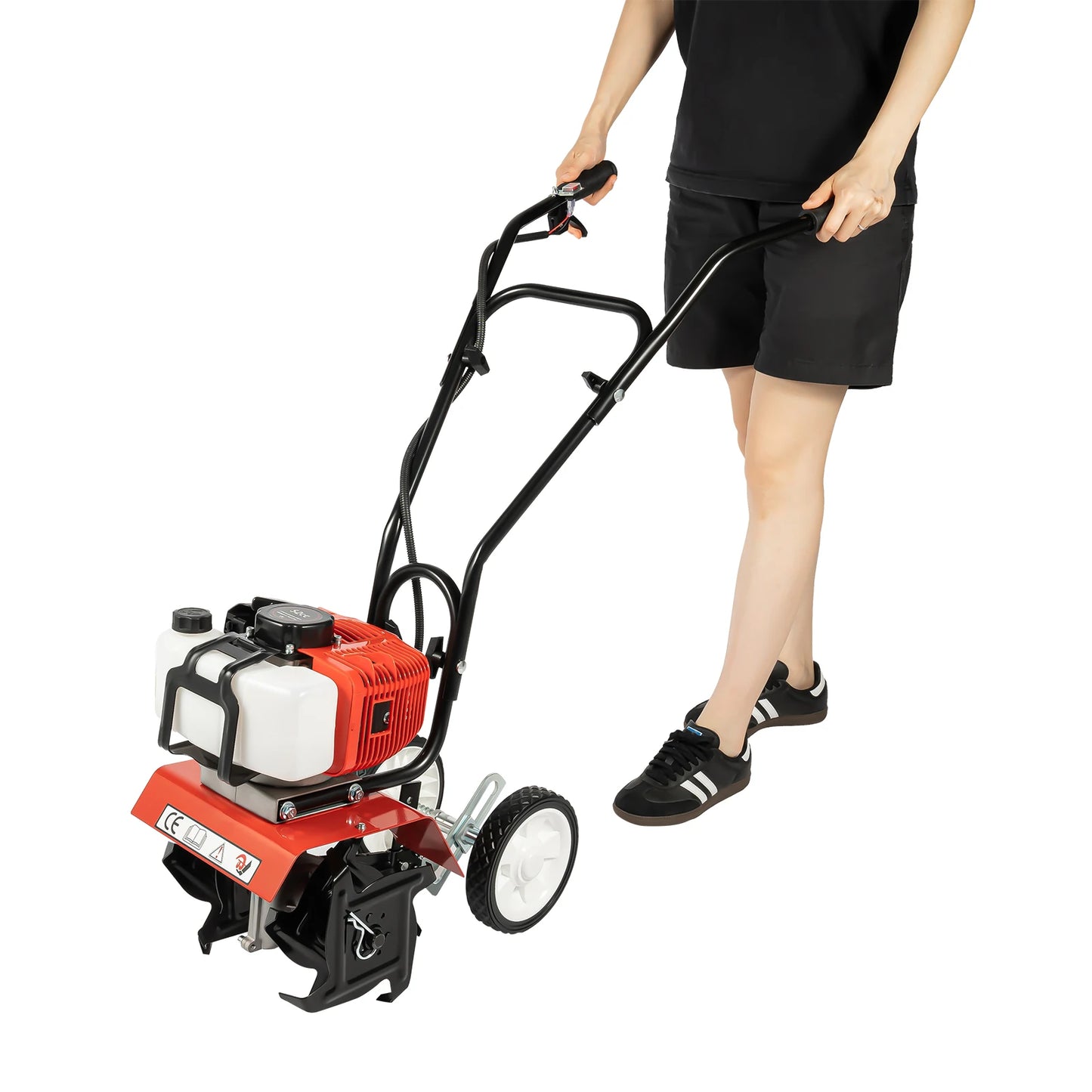 52cc Garden Tiller Petrol Engine 1700W Cultivator Rotovator
